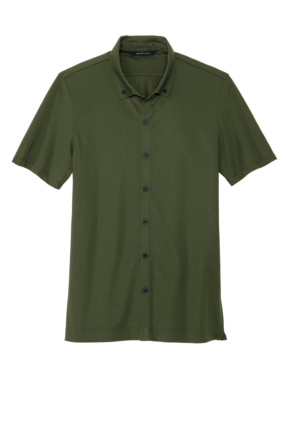 Mercer+Mettle MM1006 Stretch Pique Short Sleeve Button Down Shirt Townsend Green Flat Front
