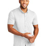 Mercer+Mettle Mens Moisture Wicking Short Sleeve Button Down Shirt - White