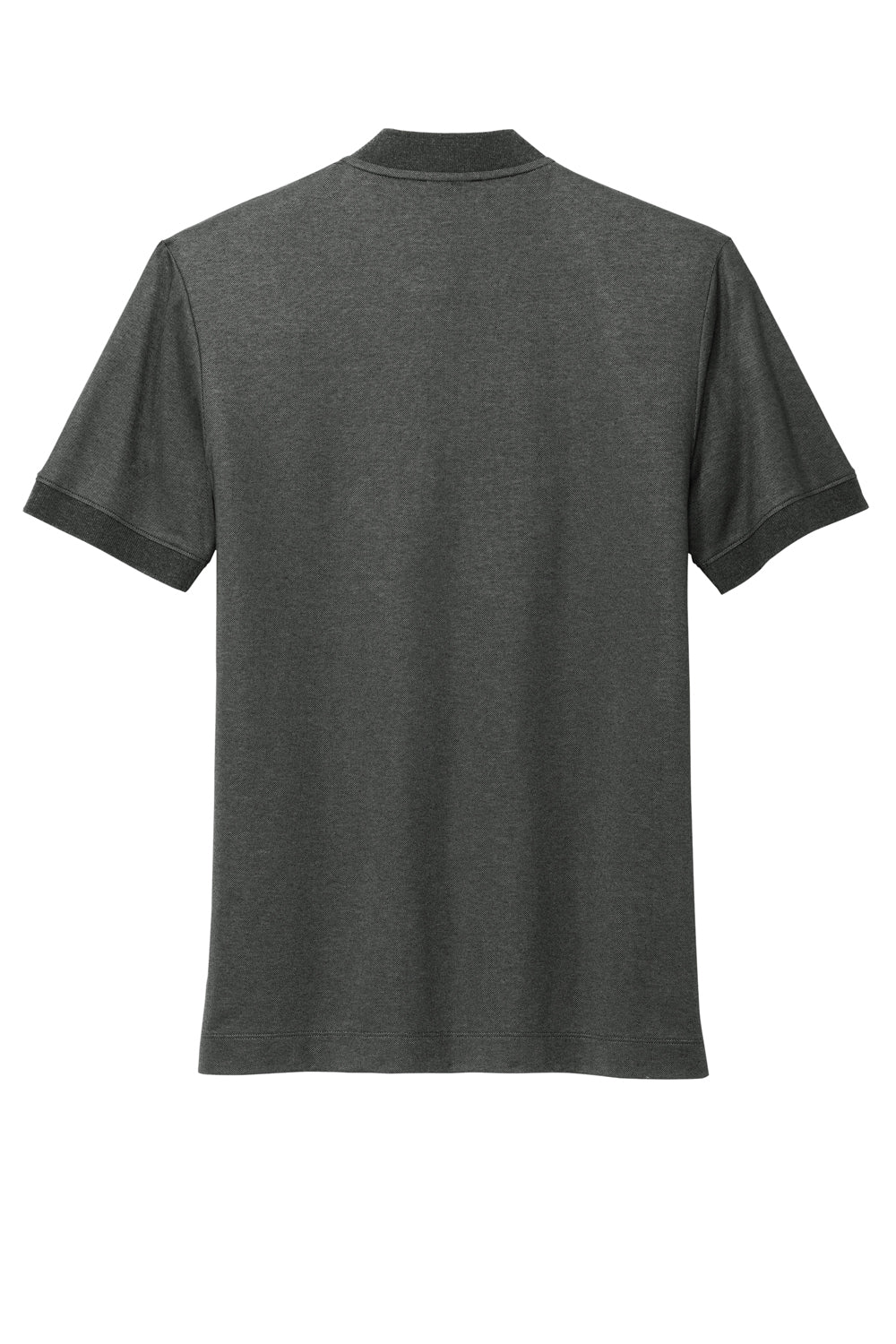 Mercer+Mettle MM1008 Stretch Pique Short Sleeve Henley T-Shirt Heather Anchor Grey Flat Back