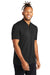 Mercer+Mettle MM1008 Stretch Pique Short Sleeve Henley T-Shirt Deep Black 3Q