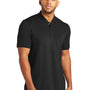 Mercer+Mettle Mens Moisture Wicking Short Sleeve Henley T-Shirt - Deep Black