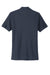 Mercer+Mettle MM1008 Stretch Pique Short Sleeve Henley T-Shirt Night Navy Blue Flat Back