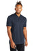 Mercer+Mettle MM1008 Stretch Pique Short Sleeve Henley T-Shirt Night Navy Blue Front