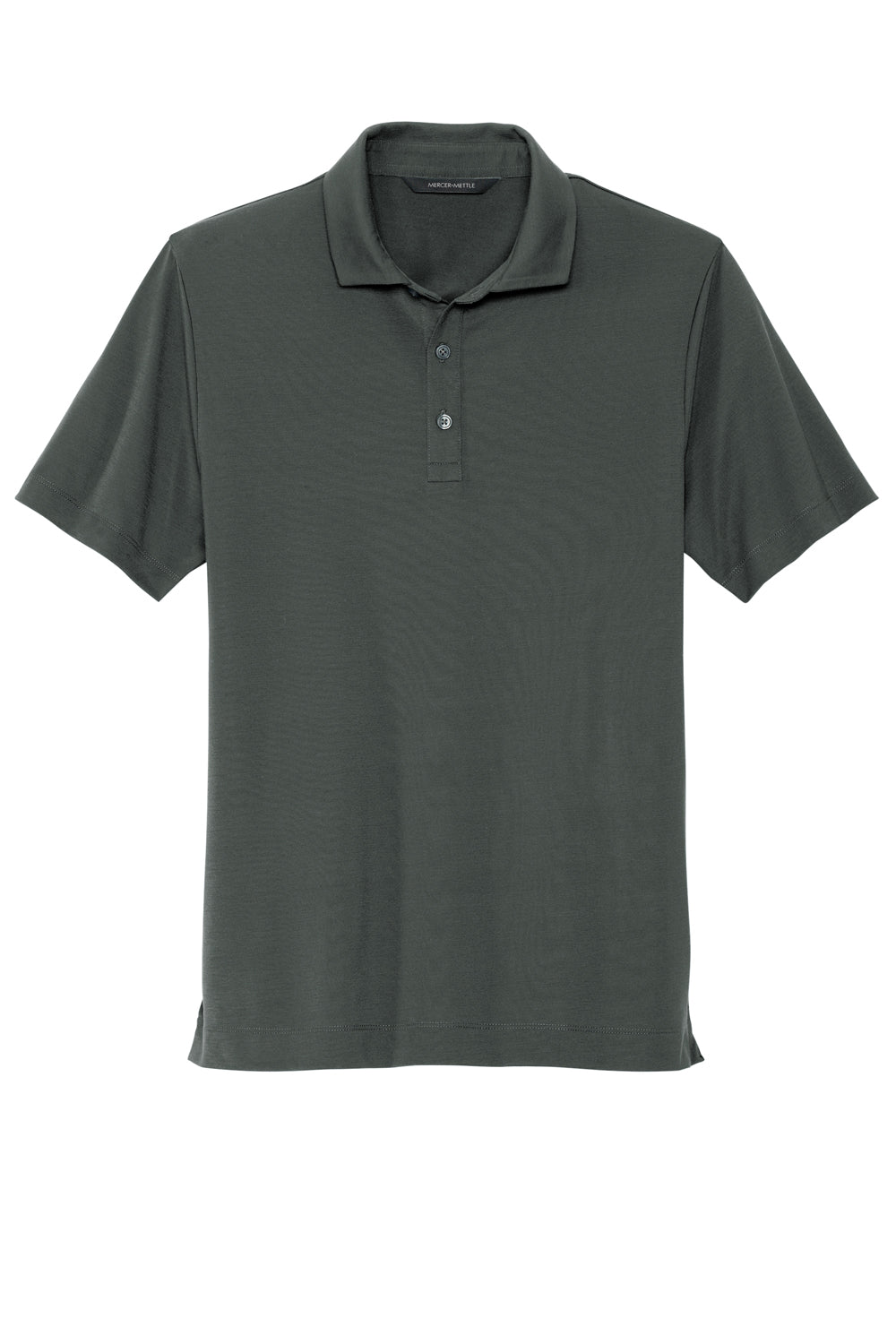 Mercer+Mettle MM1014 Stretch Jersey Short Sleeve Polo Shirt Anchor Grey Flat Front