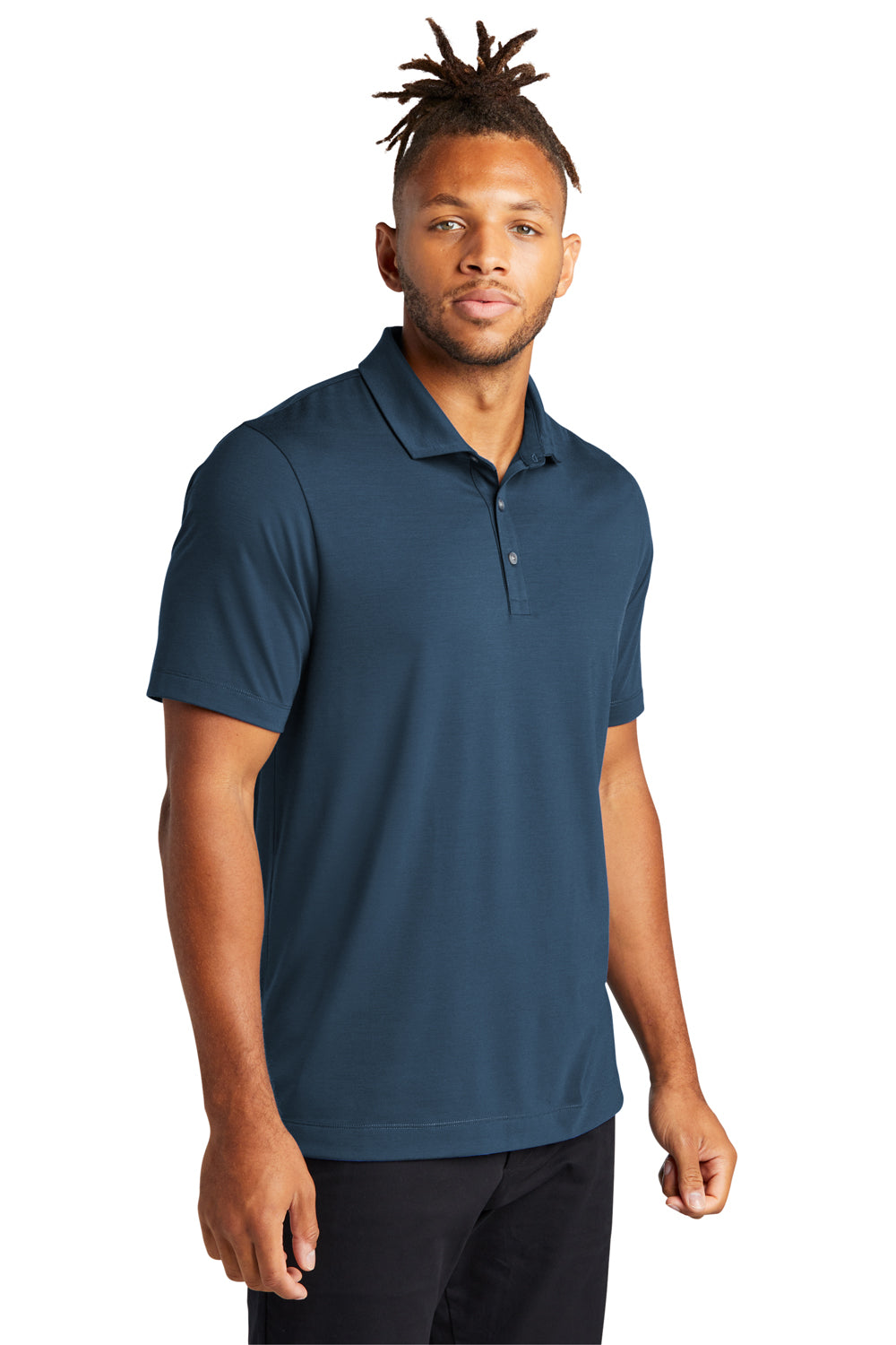 Mercer+Mettle MM1014 Stretch Jersey Short Sleeve Polo Shirt Insignia Blue 3Q