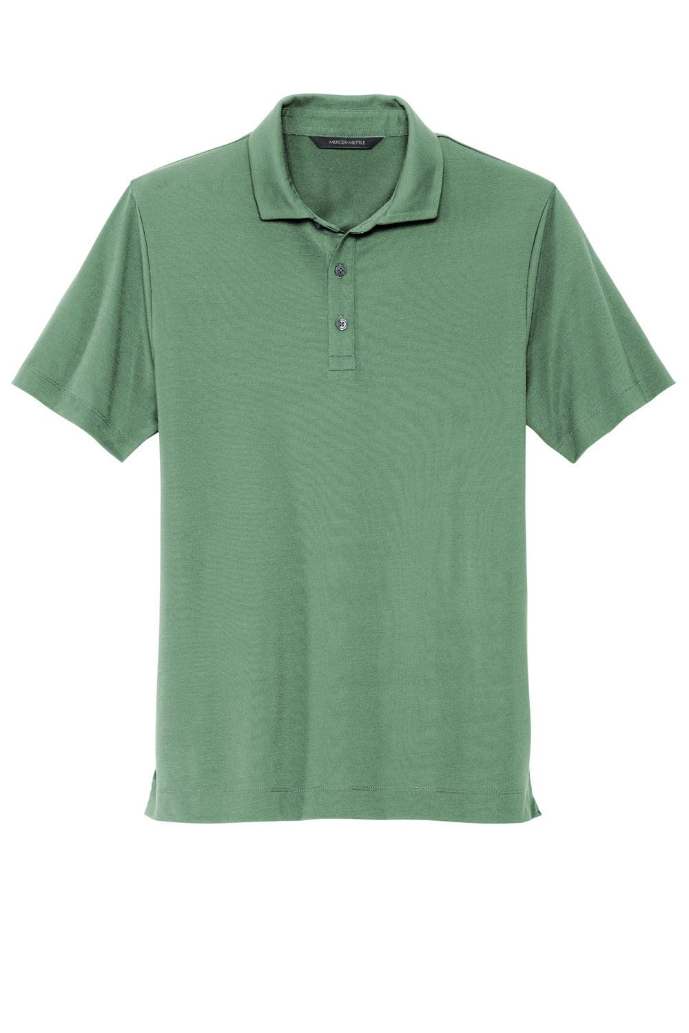 Mercer+Mettle Mens Moisture Wicking Short Sleeve Polo Shirt Sage Green Flat Front
