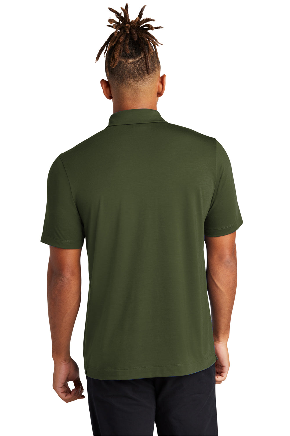 Mercer+Mettle MM1014 Stretch Jersey Short Sleeve Polo Shirt Townsend Green Back