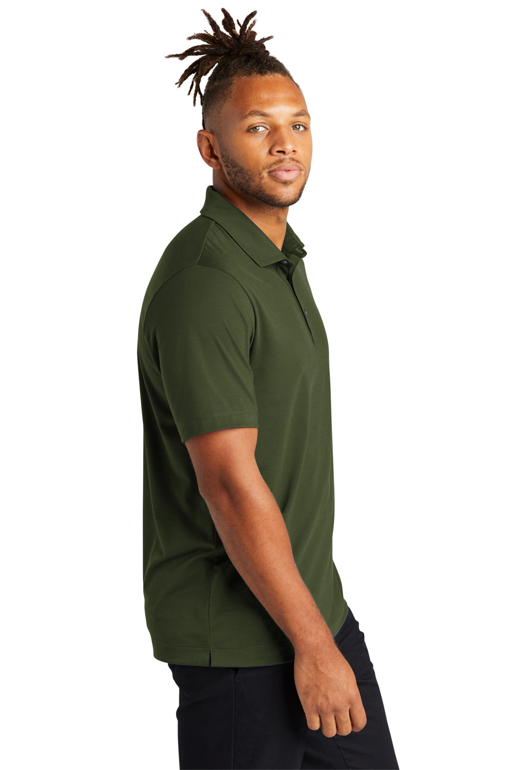 Mercer+Mettle MM1014 Stretch Jersey Short Sleeve Polo Shirt Townsend Green Side