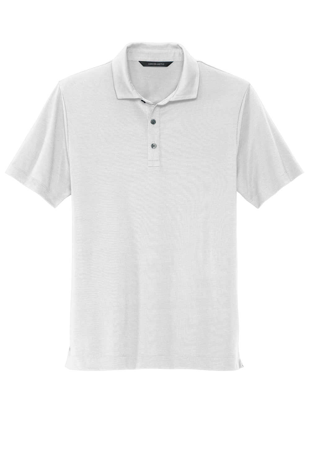 Mercer+Mettle MM1014 Stretch Jersey Short Sleeve Polo Shirt White Flat Front