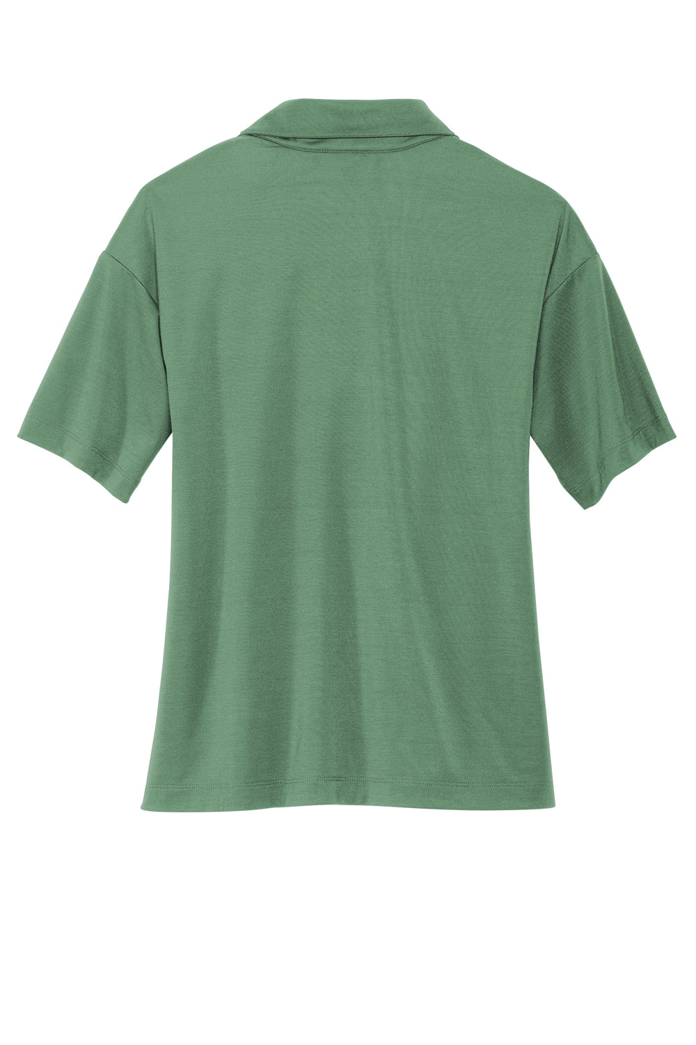 Mercer+Mettle Womens Moisture Wicking Short Sleeve Polo Shirt Sage Green Flat Back