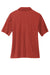 Mercer+Mettle Womens Moisture Wicking Short Sleeve Polo Shirt Terracotta Red Flat Back