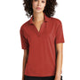 Mercer+Mettle Womens Moisture Wicking Short Sleeve Polo Shirt - Terracotta Red