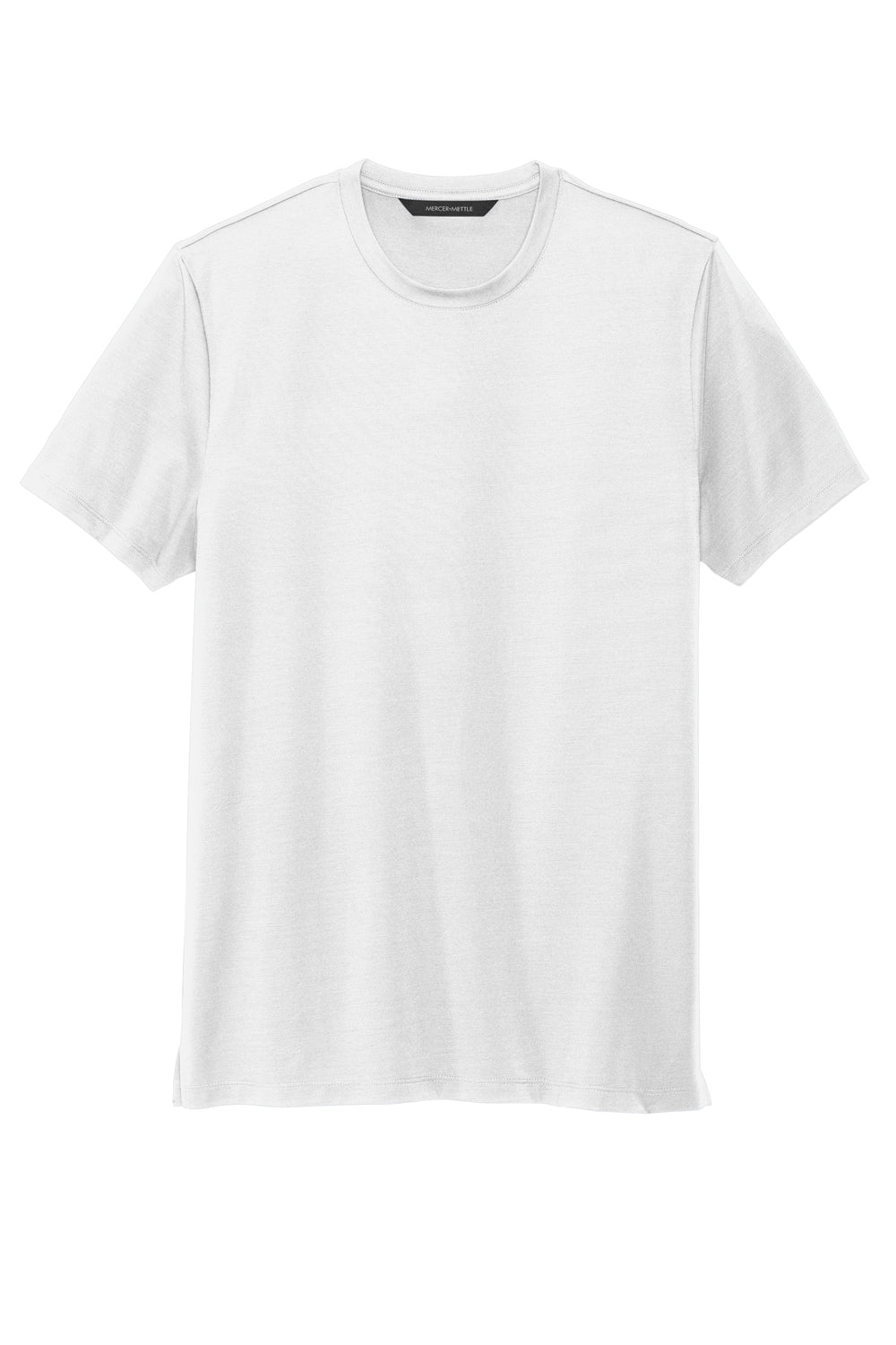 Mercer+Mettle MM1016 Stretch Jersey Short Sleeve Crewneck T-Shirt White Flat Front