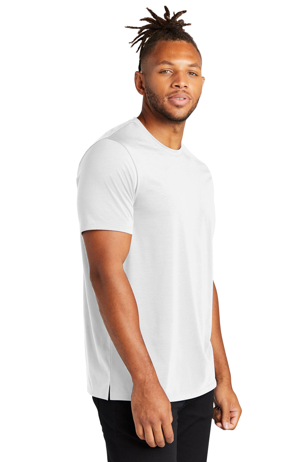 Mercer+Mettle MM1016 Stretch Jersey Short Sleeve Crewneck T-Shirt White 3Q