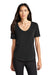 Mercer+Mettle MM1017 Stretch Jersey Short Sleeve Scoop Neck T-Shirt Deep Black Front