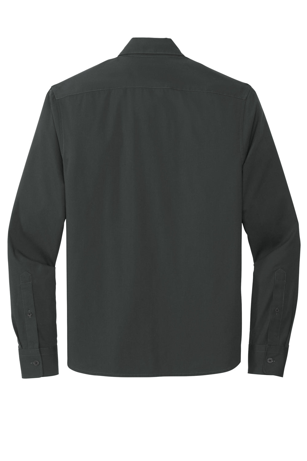 Mercer+Mettle MM2000 Stretch Woven Long Sleeve Button Down Shirt Anchor Grey Flat Back