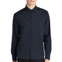 Mercer+Mettle Mens Stretch Woven Long Sleeve Button Down Shirt - Night Navy Blue