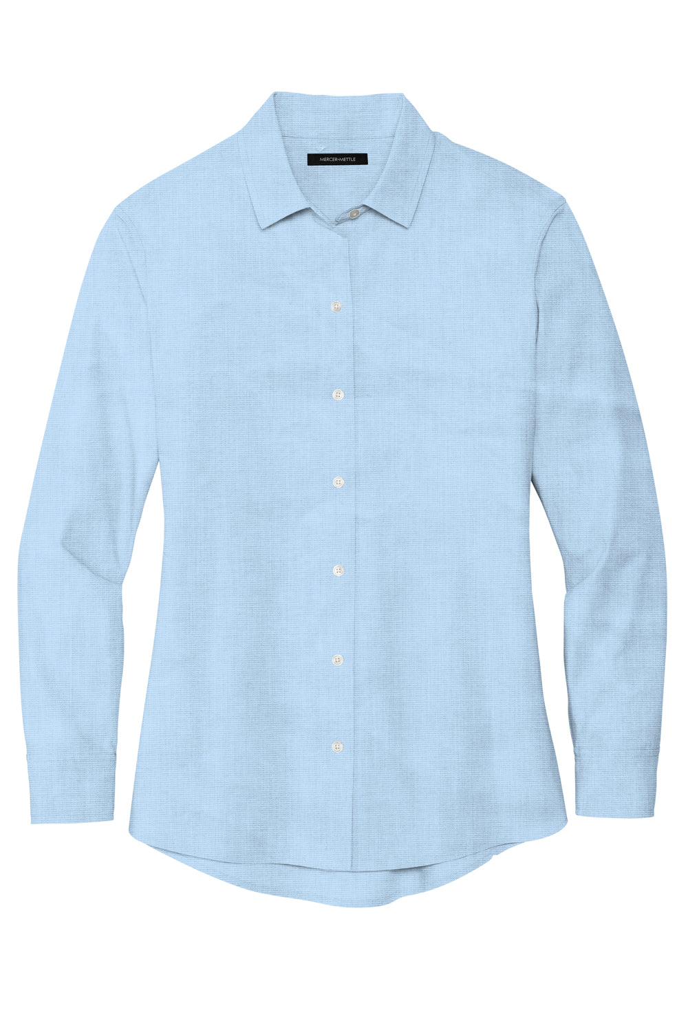 Mercer+Mettle MM2001 Stretch Woven Long Sleeve Button Down Shirt Air Blue Flat Front