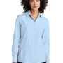 Mercer+Mettle Womens Stretch Woven Long Sleeve Button Down Shirt - Air Blue