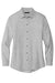 Mercer+Mettle MM2001 Stretch Woven Long Sleeve Button Down Shirt Gusty Grey Flat Front