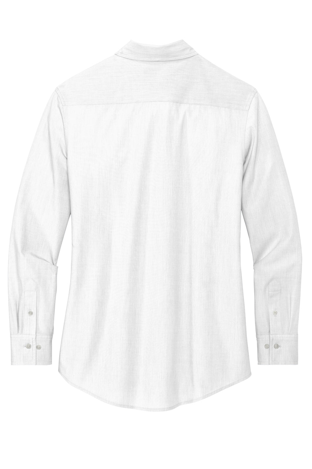 Mercer+Mettle MM2001 Stretch Woven Long Sleeve Button Down Shirt White Flat Back