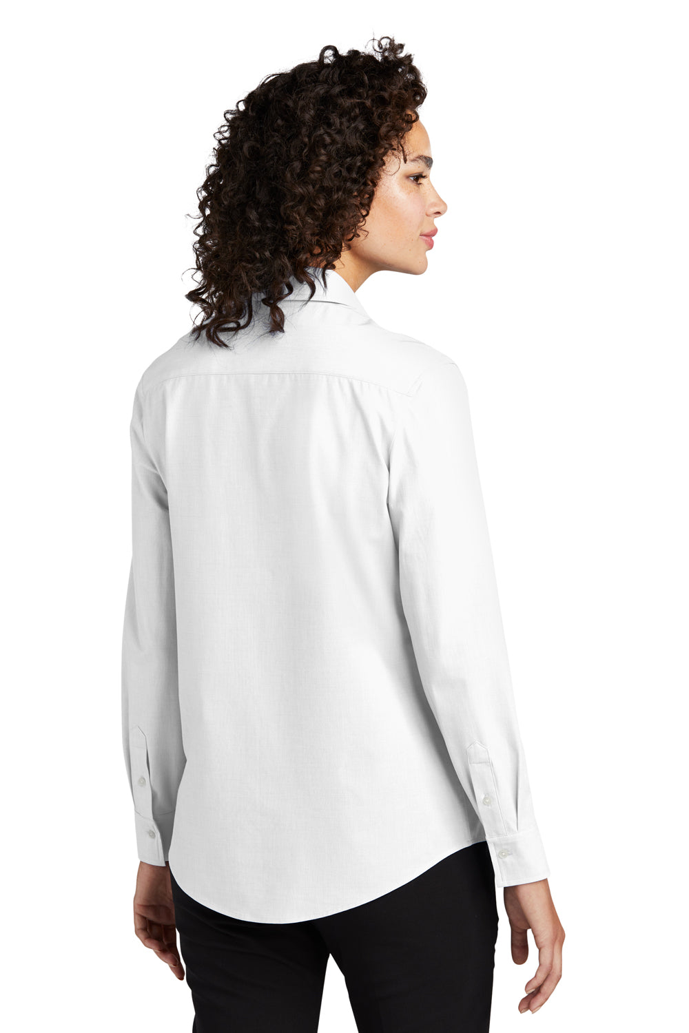 Mercer+Mettle MM2001 Stretch Woven Long Sleeve Button Down Shirt White Back