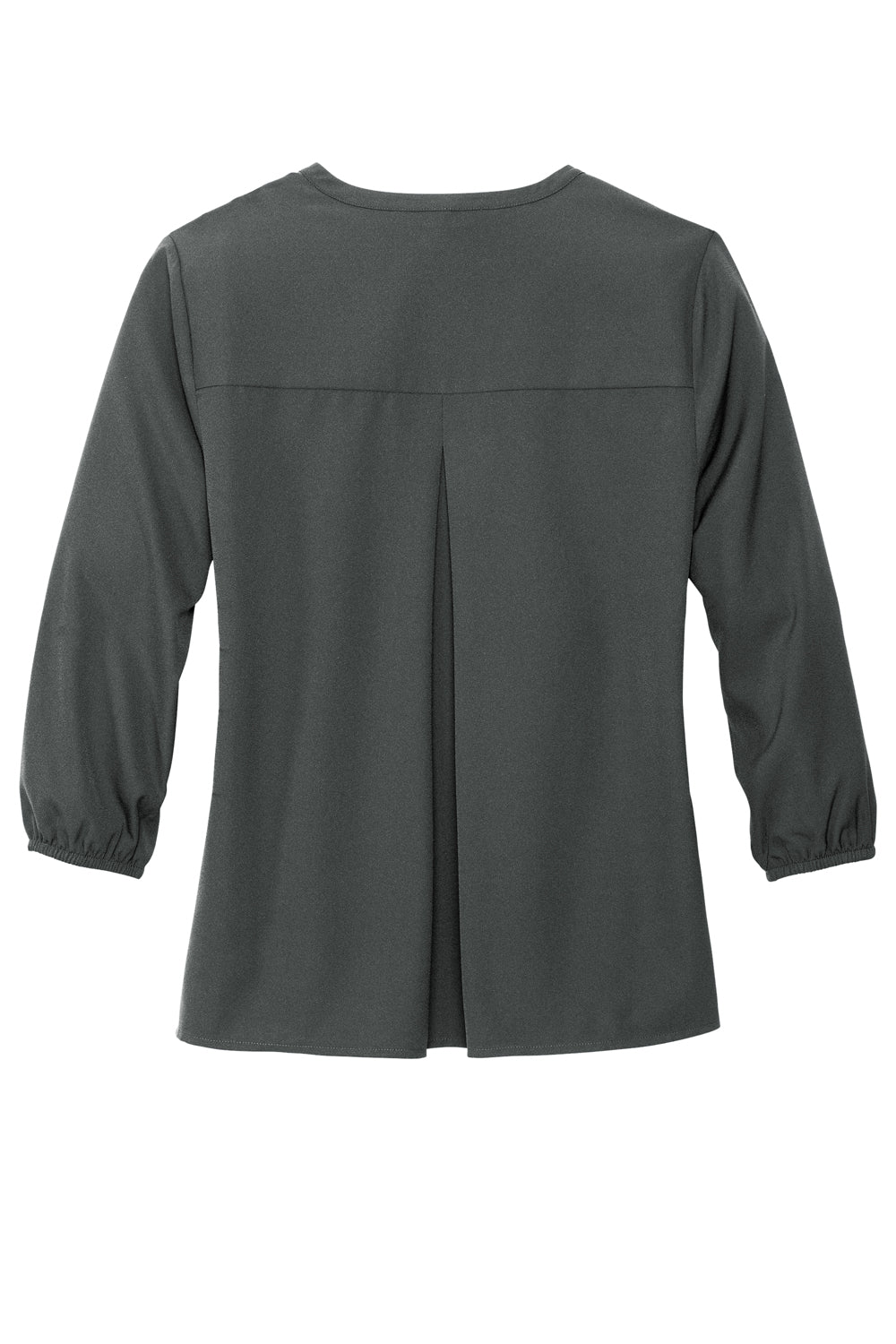 Mercer+Mettle MM2011 Stretch Crepe 3/4 Sleeve Polo Shirt Anchor Grey Flat Back