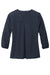 Mercer+Mettle MM2011 Stretch Crepe 3/4 Sleeve Polo Shirt Night Navy Blue Flat Back