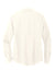Mercer+Mettle MM2013 Stretch Crepe Long Sleeve Button Down Shirt Ivory Chiffon White Flat Back