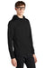 Mercer+Mettle MM3002 Double Knit Full Zip Hooded Sweatshirt Hoodie Deep Black 3Q