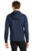 Mercer+Mettle MM3002 Double Knit Full Zip Hooded Sweatshirt Hoodie Insignia Blue Back
