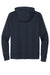 Mercer+Mettle MM3002 Double Knit Full Zip Hooded Sweatshirt Hoodie Night Navy Blue Flat Back