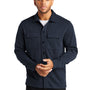 Mercer+Mettle Mens Double Knit Snap Front Jacket - Night Navy Blue