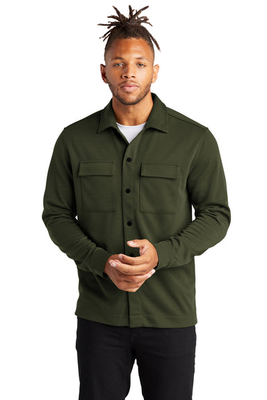 Mercer+Mettle MM3004 Double Knit Snap Front Jacket Townsend Green Front