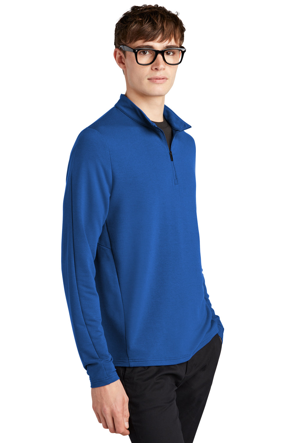 Mercer+Mettle MM3010 Stretch 1/4 Zip Sweatshirt Blue Note 3Q