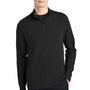 Mercer+Mettle Mens Stretch 1/4 Zip Sweatshirt - Deep Black