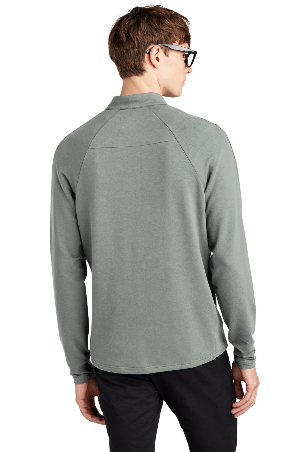 Mercer+Mettle MM3010 Stretch 1/4 Zip Sweatshirt Gusty Grey Back