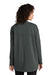Mercer+Mettle MM3015 Stretch Open Front Long Sleeve Cardigan Sweater Anchor Grey Back