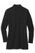 Mercer+Mettle MM3015 Stretch Open Front Long Sleeve Cardigan Sweater Deep Black Flat Back