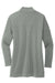Mercer+Mettle MM3015 Stretch Open Front Long Sleeve Cardigan Sweater Gusty Grey Flat Back
