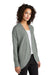 Mercer+Mettle MM3015 Stretch Open Front Long Sleeve Cardigan Sweater Gusty Grey 3Q
