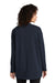 Mercer+Mettle MM3015 Stretch Open Front Long Sleeve Cardigan Sweater Night Navy Blue Back