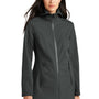 Mercer+Mettle Womens Waterproof Full Zip Hooded Rain Jacket - Anchor Grey