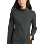 Mercer+Mettle Womens Faille Waterproof Full Zip Soft Shell Jacket - Anchor Grey