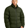 Mercer+Mettle Mens Water Resistant Full Zip Puffy Jacket - Townsend Green