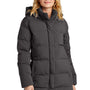 Mercer+Mettle Womens Water Resistant Full Zip Hooded Puffy Parka - Anchor Grey