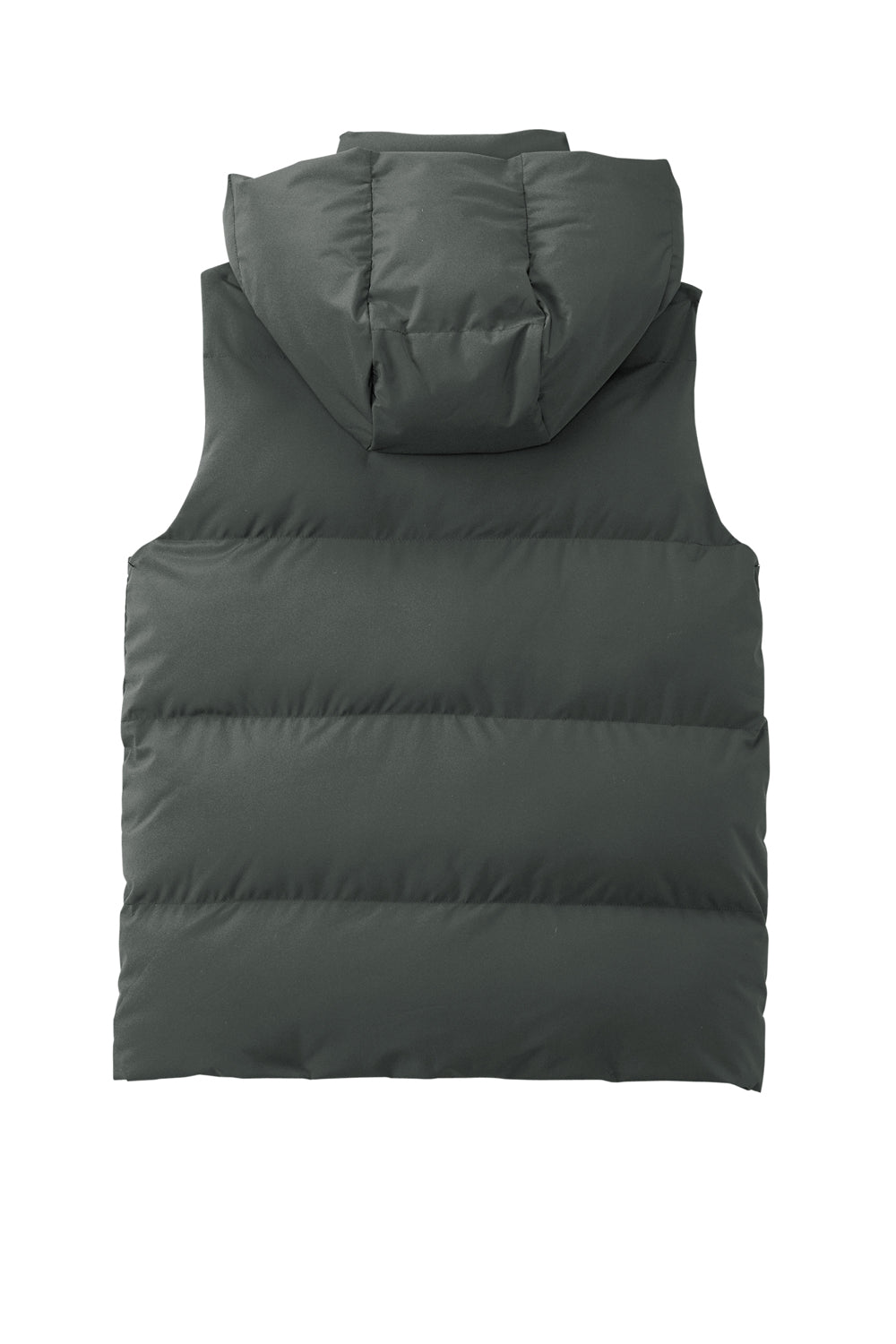 Mercer+Mettle MM7217 Womens Full Zip Hooded Puffy Vest Anchor Grey Flat Back