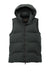 Mercer+Mettle MM7217 Womens Full Zip Hooded Puffy Vest Anchor Grey Flat Front