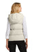 Mercer+Mettle MM7217 Womens Full Zip Hooded Puffy Vest Birch Back