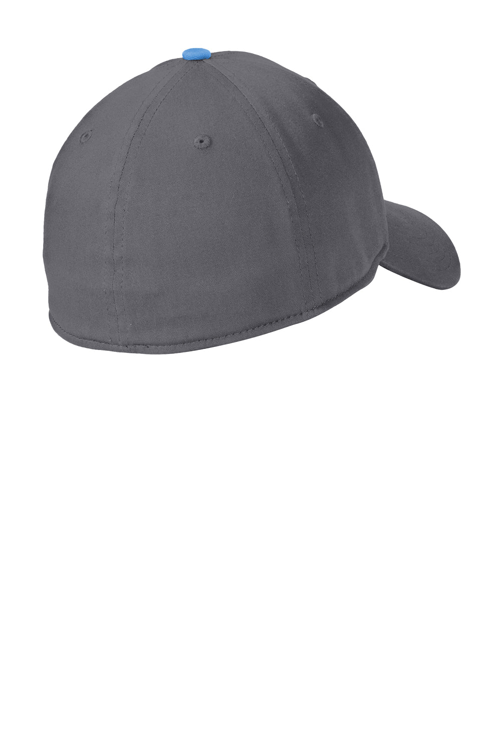 New Era Mens Stretch Fit Hat Graphite Grey/Sky Blue Back